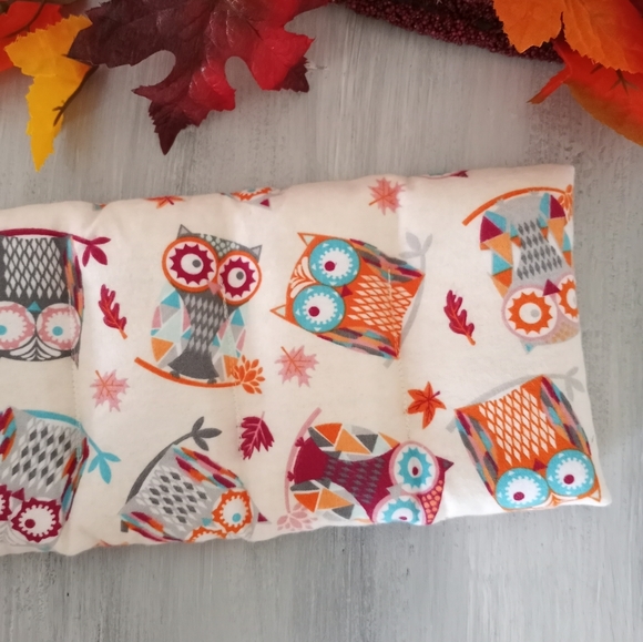 Microwavable Heating Pad Autumn Owls Heat Pack - Picture 3 of 7